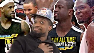 LeBron James & Dwyane Wade vs Kevin Durant & Steph Curry In The GREATEST Pick Up Game Of ALL TIME!