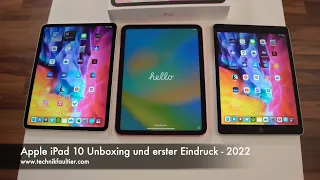 Apple iPad 10 Unboxing und erster Eindruck - 2022