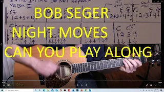 Bob Seger - Night moves - Video 4  - Play Along Video with chart