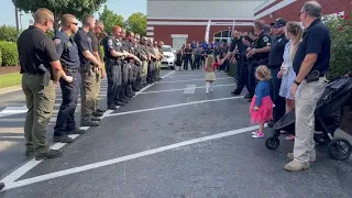 Police Escort Daughter of Late La Vergne Police Lieutenant to First Day of School