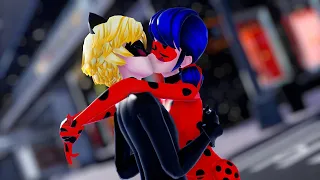 【MMD Miraculous】Intense Kiss ♥ (Ladybug×Chat Noir)【60fps】