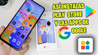 Cómo instalar Play Store y Aplicaciones de Google en HUAWEI Y9a - Gspace 2021