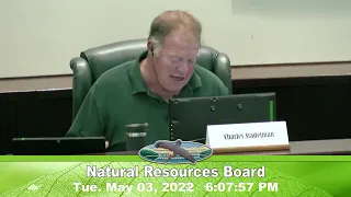 May 3, 2022 Natural Resource Board Meeting