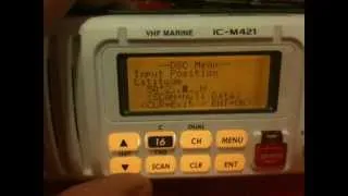 VHF Radio - Manually entering your position