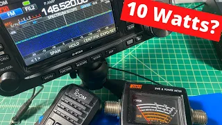 ICOM IC-705 VHF/UHF Power Test - TheSmokinApe