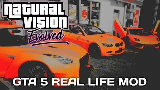 GTA 5 Real Life Graphics Mod + Inter Car pack [NVE Medium graphics]