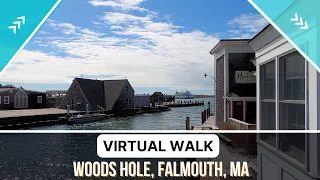 Walk around Woods Hole, Falmouth, Cape Cod, MA - Virtual Walk - No Narration