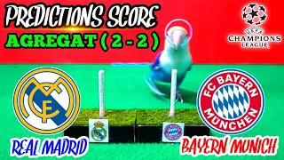 REAL MADRID VS BAYERN MUNICH || UEFA CHAMPIONS LEAGUE || LEG 2 AGREGAT 2-2 || PREDICTIONS SCORE