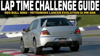 GT7 Lap Time Challenge Guide - Red Bull Ring - Mitsubishi Lancer Evolution IX MR GSR '06