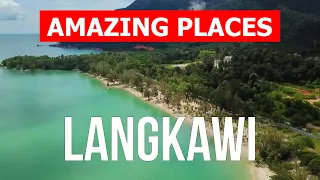Langkawi island, Malaysia | Beaches, sea, tourism, vacation | 4k video | Langkawi island from drone