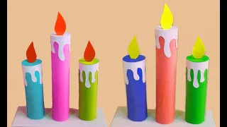 How to make a paper candle | DIY paper candle