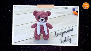 Crochet Amigurumi Mini Teddy Bear Tutorial | Easy Amigurumi Stuffed Animal Pattern for Beginners