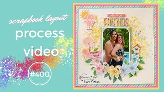 Scrapbook Process Video #400: Shimmerz Paints "Picture Perfect Friends"