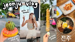 solo travel in korea 🇰🇷 jeonju hanok village, korean street food, cafe hopping, foot bath massage