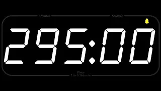 295 MINUTE - TIMER & ALARM - 1080p - COUNTDOWN