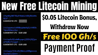 New Free Litecoin (LTC) Mining Site || 0.000868 LTC WITHDRAW | Best Litecoin Mining Site