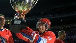 Putin's power play: Russian president leads hockey team to lopsided win