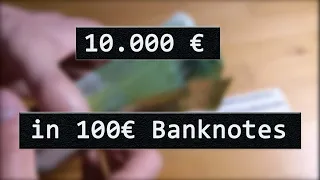 How 10000 Euro looks like in 100 Euro banknotes