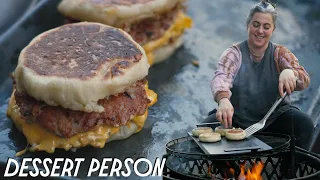 Claire Saffitz's Epic Breakfast Sandwich: Homemade Sausage & English Muffins | Dessert Person