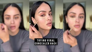 Trying Viral Concealer Hack l Christen Dominique