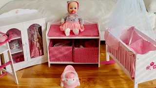 Love & Care -Pretend play with Baby Dolls- Special Edition Baby Annabell  Doll &  Cute Nursery Room