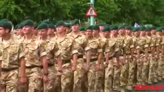 Thousands cheer home 42 Commando in Plymouth - part one