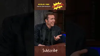 Nicholas Cage takes the Colbert Questionert #foryou #funny #tv #cinema #hollywood