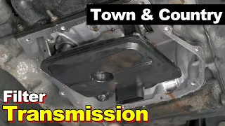 2014 Chrysler Town & Country Transmission Filter With Trans Fluid Level Dip Stick Tool Explanation