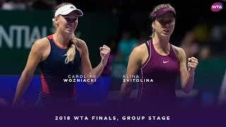 Caroline Wozniacki vs. Elina Svitolina | 2018 WTA Finals Singapore Round Robin | WTA Highlights