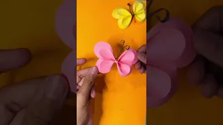 Diy paper butterfly 🦋 / How do you make a paper butterfly step by step? / Paper craft ideas #shorts