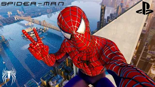 Marvel's Spider-Man PS4: Webbed Suit (Raimi Suit) - Free Roam HD Gameplay