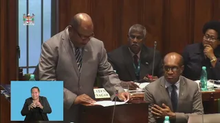 Fijian Minister for Forest delivers his Ministerial Statement