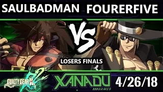 F@X 247 GGXRD2 - fourerfive (Johnny) Vs. saulBadman (Sol) - Guilty Gear XRD Rev 2 Losers Finals