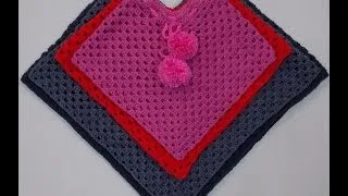 Toddler Poncho Crochet Tutorial