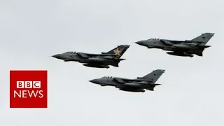 Queasy journalist takes last Tornado flight - BBC News
