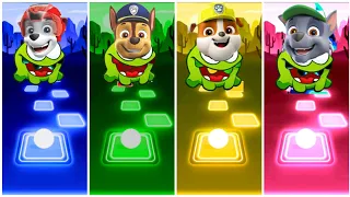 Paw Patrol Omnom - Marshall 🆚 Chase 🆚 Rubble 🆚 Rocky Tiles Hop Gaming