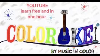 COLOROKE & Music in Color, how to read it for Guitar, also learn free and in an hour average, easy!