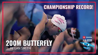 24 Year Old Championship Record Falls as Regan Smith Wins 200M Butterfly | 2023 Toyota U.S. Open
