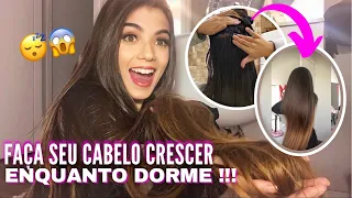 FAÇA SEU CABELO CRESCER ENQUANTO DORME 😱 VAI CRESCER MUITO RÁPIDO