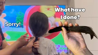 I cut my daughter’s hair too short!