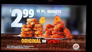 Burger King ad - Spicy Chicken Nuggets (2018, Canada)