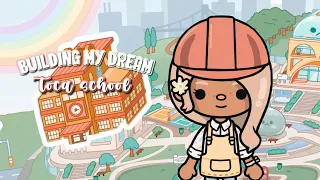Building my DREAM toca school ! 📓🌺 | VOICED | Toca Boca Build