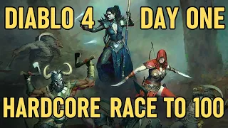 Diablo 4 HARDCORE - Race to 100 - SOLO ONLY