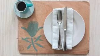 How to make stencil placemats