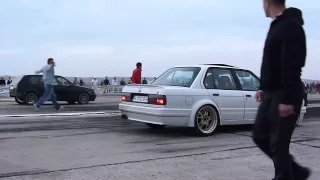 BMW E30(Engine M5 E34 TURBO) vs GOLF VR6 (Syncro) TURBO