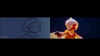 Sky COTL Sadist Animation & Sky COTL Playstation Trailer Side By Side Comparison