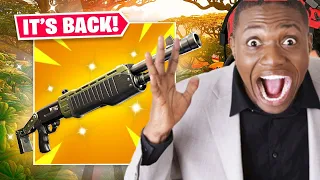 🔴*PUMP SHOTGUN* is BACK in FORTNITE! | The PUMP SHOTGUN is BACK! (not clickbait) | New guns | Stream