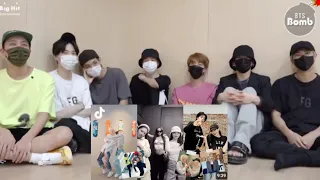 BTS Reaction to Lisa Collabrating Tiktok p-1 [Fanmade 💜]