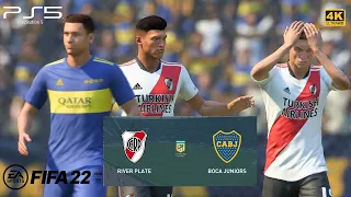 FIFA 22 - River Plate vs Boca Juniors | Argentine Primera Division PS5™ Gameplay [4K 60FPS]