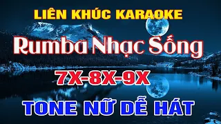 Liên Khúc RUMBA Nhạc Trẻ Tone Nữ Dễ Hát  -   Karaoke 8X - 9X RUMBA   -   Karaoke Lâm Beat